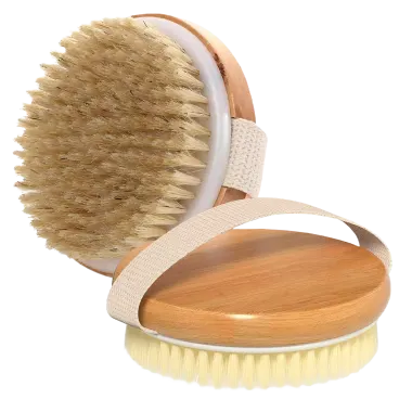 2-Pack: Cheer Collection Natural Bristle Exfoliating Body Brush Set