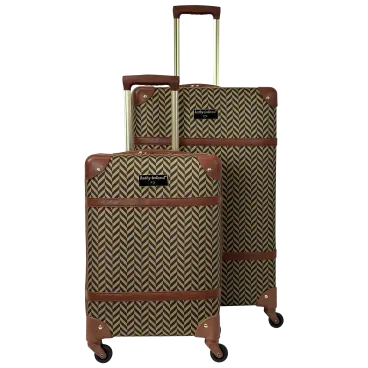 Kathy Ireland 2-Piece Vintage Trunk Luggage Set