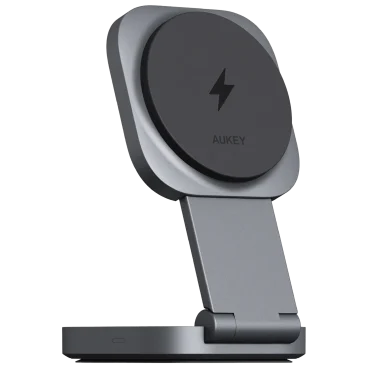 Aukey MagFusion Qi2 2-in-1 Foldable Charger