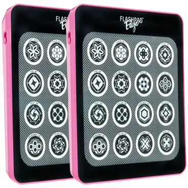 2-Pack: FlashPad Edge Handheld Game with Light Show and 15 Games