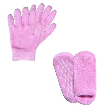 2-Pack: Seeboo Moisturizing Smooth Gel & Spa Socks and Gloves