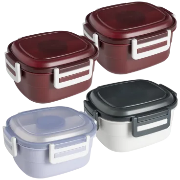 4-Pack: Bento Box 44oz To-go Containers with Ice Packs