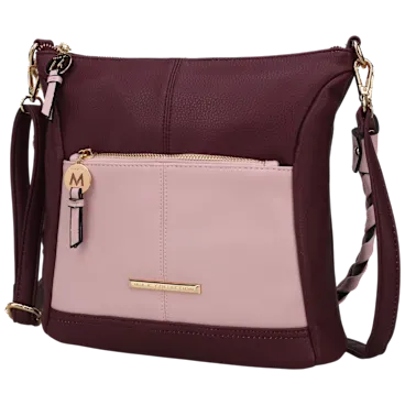MKF Collection Nala Vegan Color-Block Leather Women's Shoulder Bag