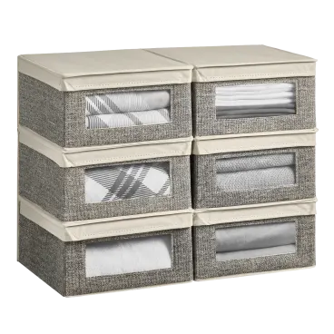 mDesign Aldo 6-Piece Storage Box