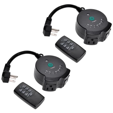 2-Pack: ClearPower Outdoor Lighting Timer with Remote