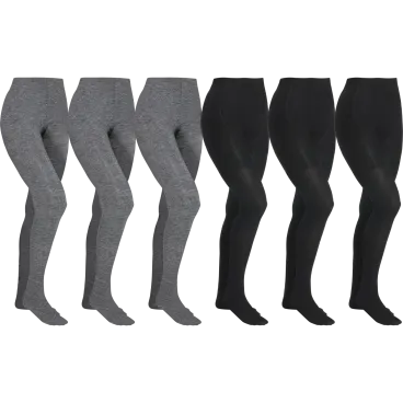 6-Pack: Nicole Miller Sweater Opaque Tights