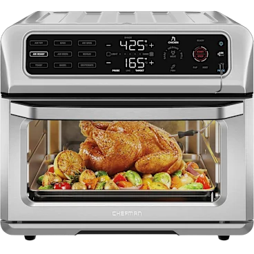 Chefman 12-in-1 Air Fryer Toaster Oven Combo with Probe Thermometer