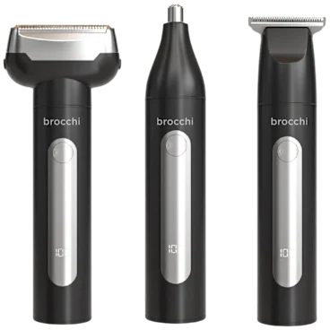 Brocchi Face & Body Hair Trimmer Trio Kit