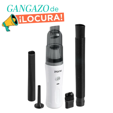 iHome HandVac Aspiradora Inalámbrica y Kit de Accesorios