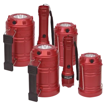 SecureBrite 6-Piece COB LED Lantern and Work Light Bundle