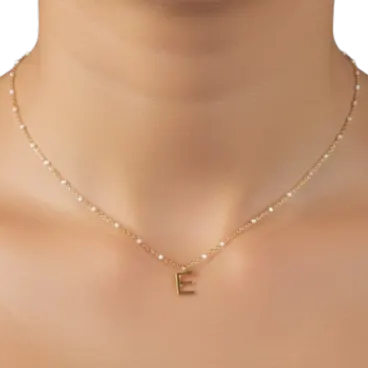 Pick Your 2-Pack: LOREN + OLIVIA Enamel Dot Initial Necklaces