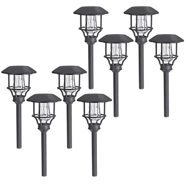 8-Pack: Sterno Solar Edison Path Lights