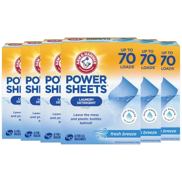 6-Pack: Arm & Hammer Power Sheets Laundry Detergent