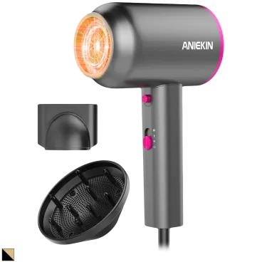 ANIEKIN Ionic Professional Hair Dryer with Attachments