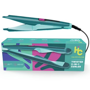 HairCrush 2-in-1 Twist Digital Curler & Straightener