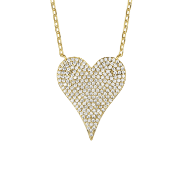 The Pave-Set Heart Necklace