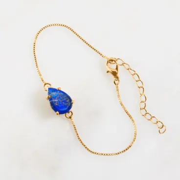 The Faceted Lapis Lazuli Bracelet