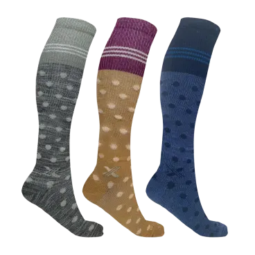 3-Pack: Extreme Fit Premium Merino Wool Compression Boot Socks