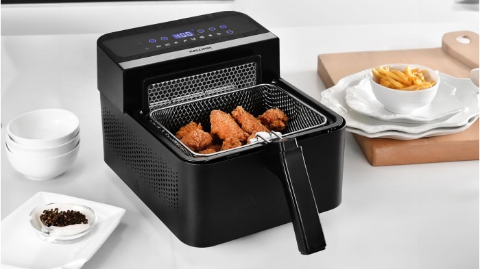 Kalorik Digital 2-In-1 Air Fryer And Deep Fryer (Black)