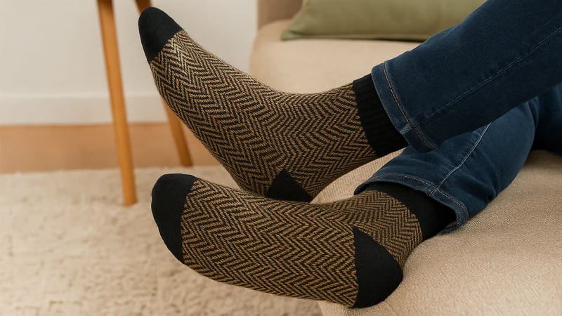 6-Pack: Mossimo Men’s Herringbone Boot Socks