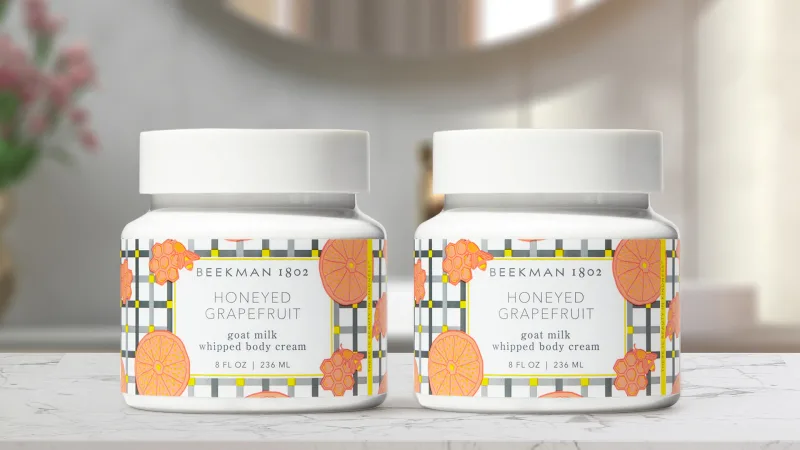 Paquete de 2: Beekman 1802 Crema Corporal Batida Honeyed Grapefruit