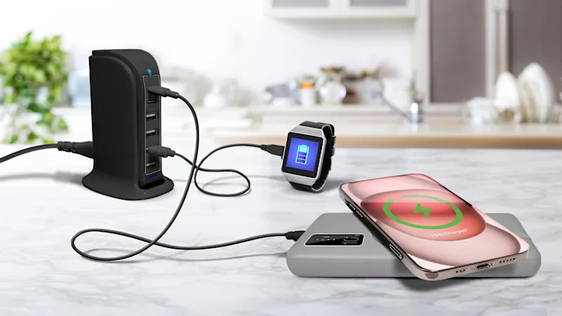 Aduro PowerUp PD Power Tower Multi-Port Charging Station