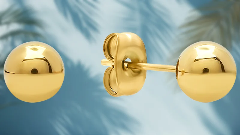 Paquete de 3: Steeltime Aretes Cuadrados de Diamante Simulado y Aros