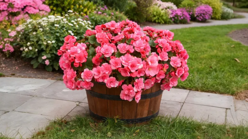 Paquete de 8: Bulbos de Flores Touch Of ECO Sweet Strawberry Begonia o Peonía Colorida