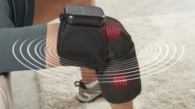 The Cordless Triple Therapy Knee Massager