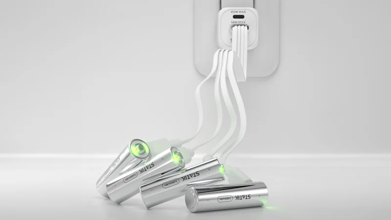 The USB-Rechargeable AA Battery Set