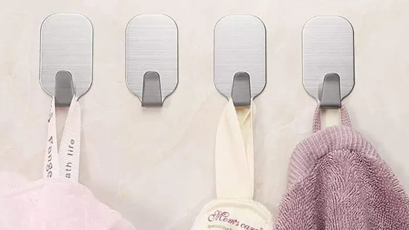 3-Pack: Krediz Stainless Steel Adhesive Multiuse Wall Hanger
