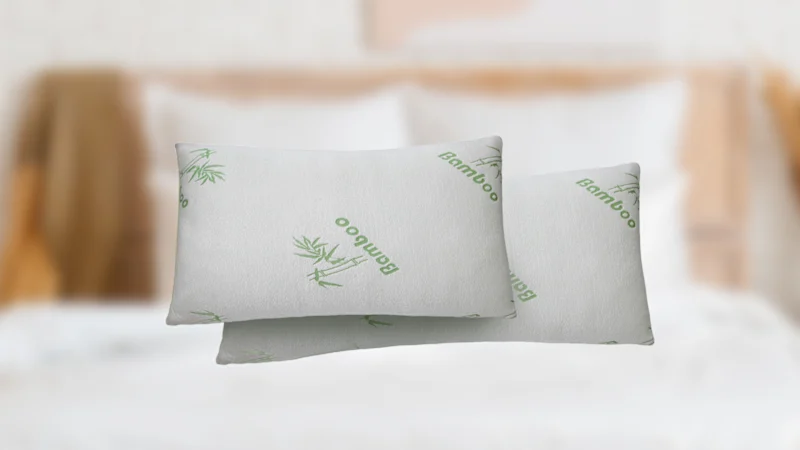 2-Pack: Fresh Fab Finds Bamboo Memory Foam Hypoallergenic King Pillow