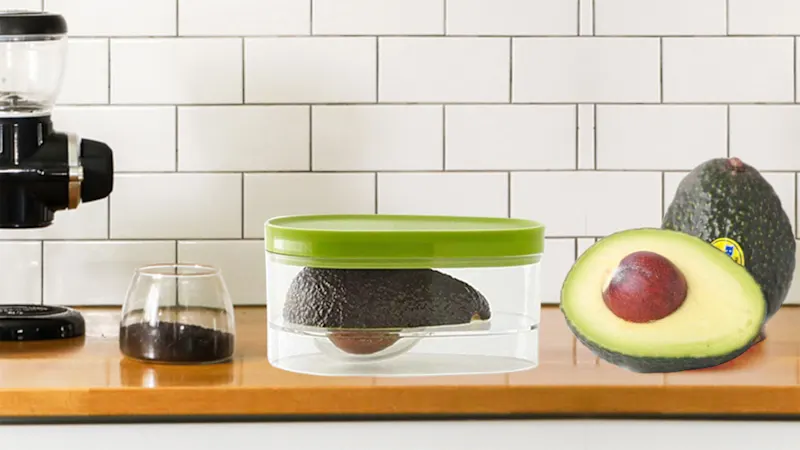 2-Pack: Snap-On Avocado Food Saver Storage Container by Two Elephants
