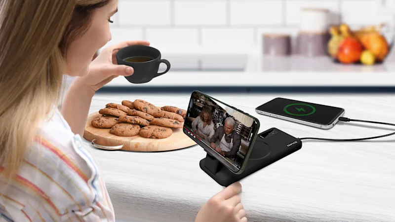 Aduro PowerMag View 10,000mAh Wireless Charging Battery with Stand