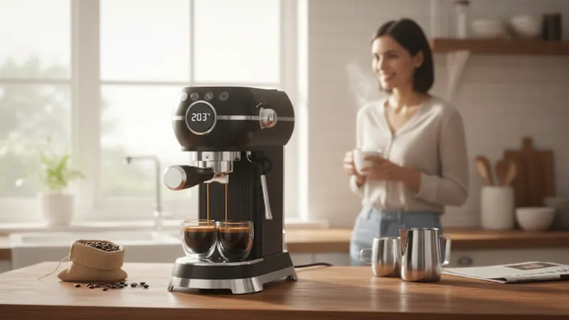 HBN 20-Bar Espresso Machine with Milk Frother