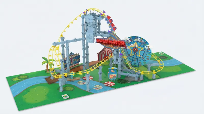 The Looping Theme Park Roller Coaster
