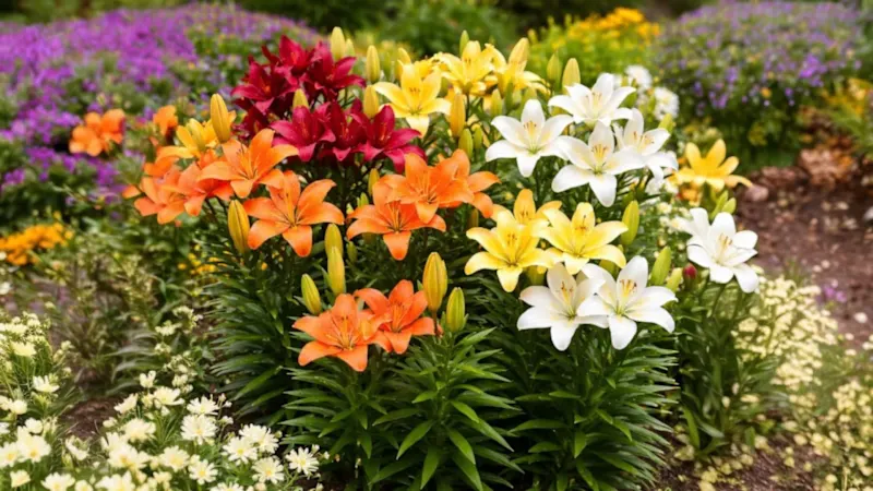 The Colorful Mixed Lily Bulbs