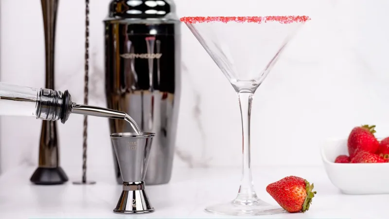 Mixology 8-Piece Black Stainless Barware Tool Set