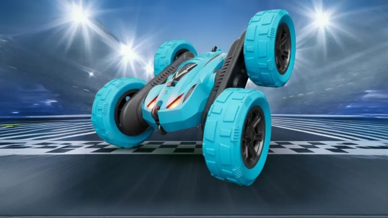 2-Pack: RacingFun Remote Control Swing Stunt Car with Light 2.4G