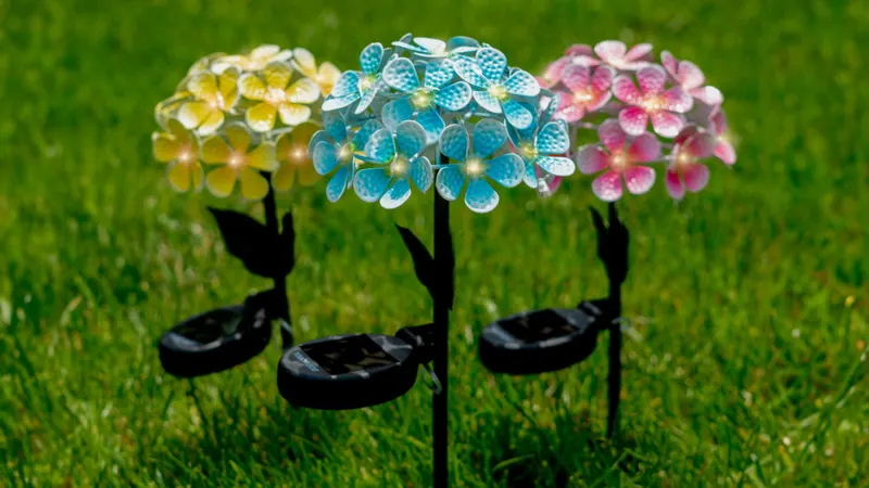 Paquete de 2: Touch Of ECO Luz LED Solar para Jardín Deco