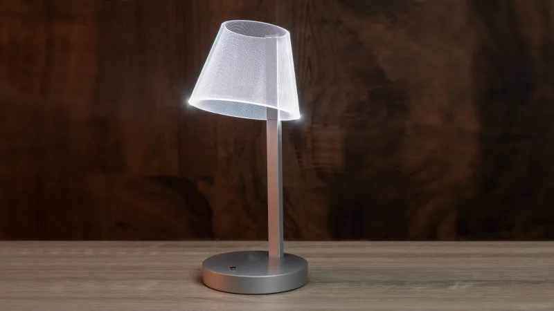 The Laser-Cut Shaded Desk Lamp