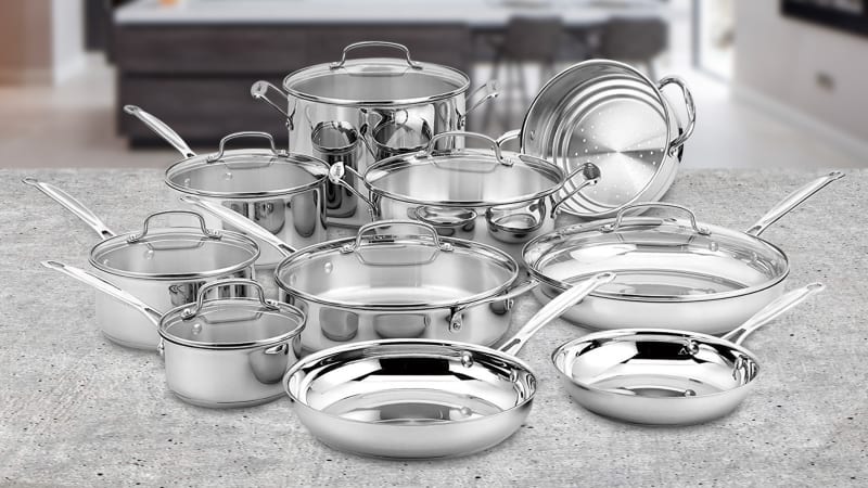 Cuisinart 17 Piece Stainless Steel Chef's Collection Cookware