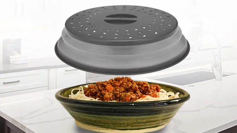 Cheer Collection Collapsible Microwave Splatter Cover