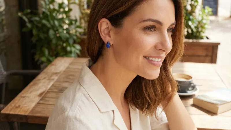 The Faceted Lapis Lazuli Earrings