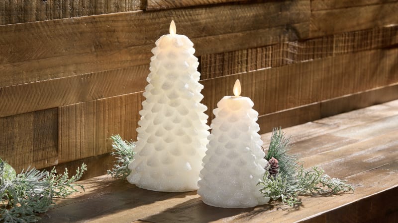 The Remote-Controlled Holiday Tree Candle Set
