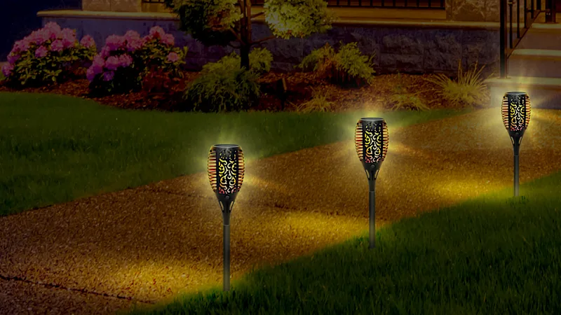 Bright Basics Solar Powered Flame LED Torch