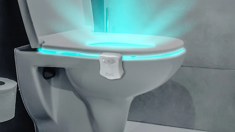 2-Pack: Bright Basics Universal Motion Activated Toilet Bowl Light
