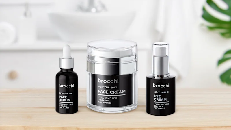 Brocchi Hyaluronic Acid Face Cream, Eye Cream & Serum Set