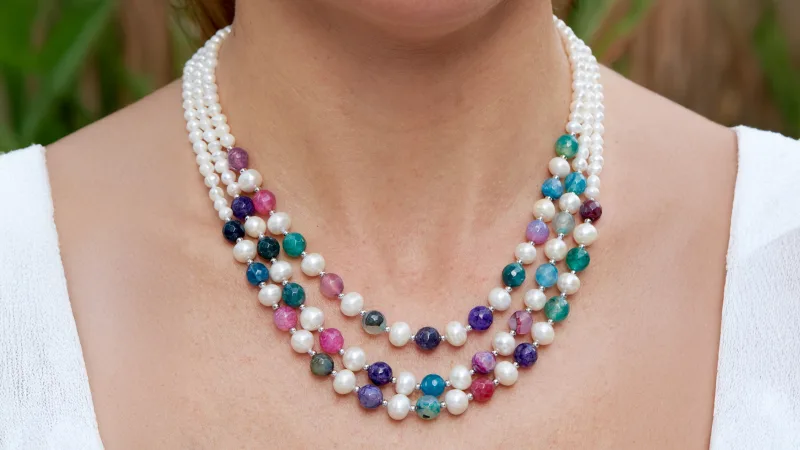 The Sterling Silver Three-Layer Necklace