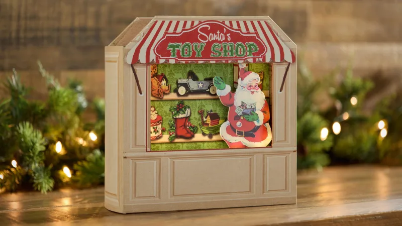 The Illuminated Wooden Main Street Storefront Display